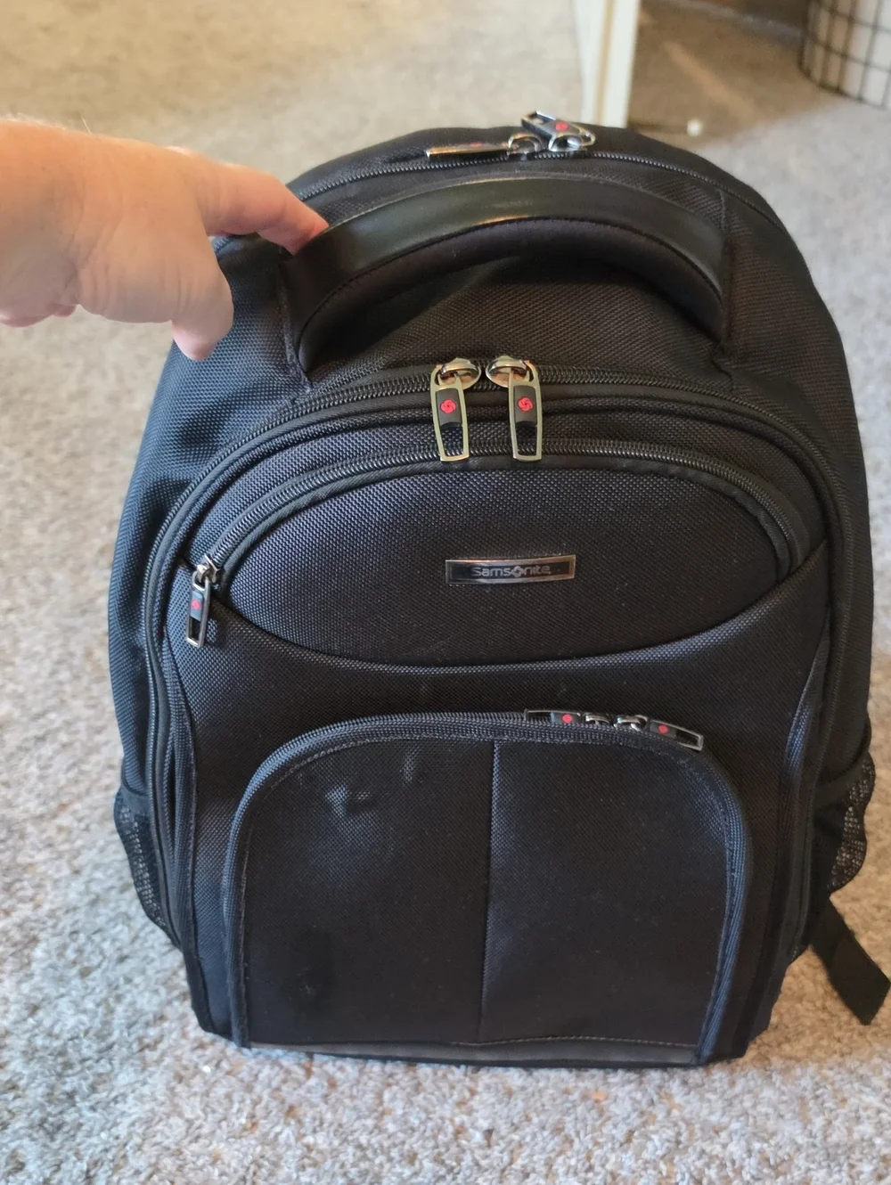 AWESOME Samsonite BUSINESS Black Laptop Backpack with Multiple Pockets